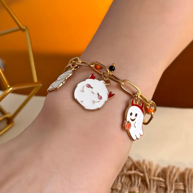 Tara Women's Bracelet | Halloween-Themed Multi-Charm, Adjustable Zinc Alloy 3