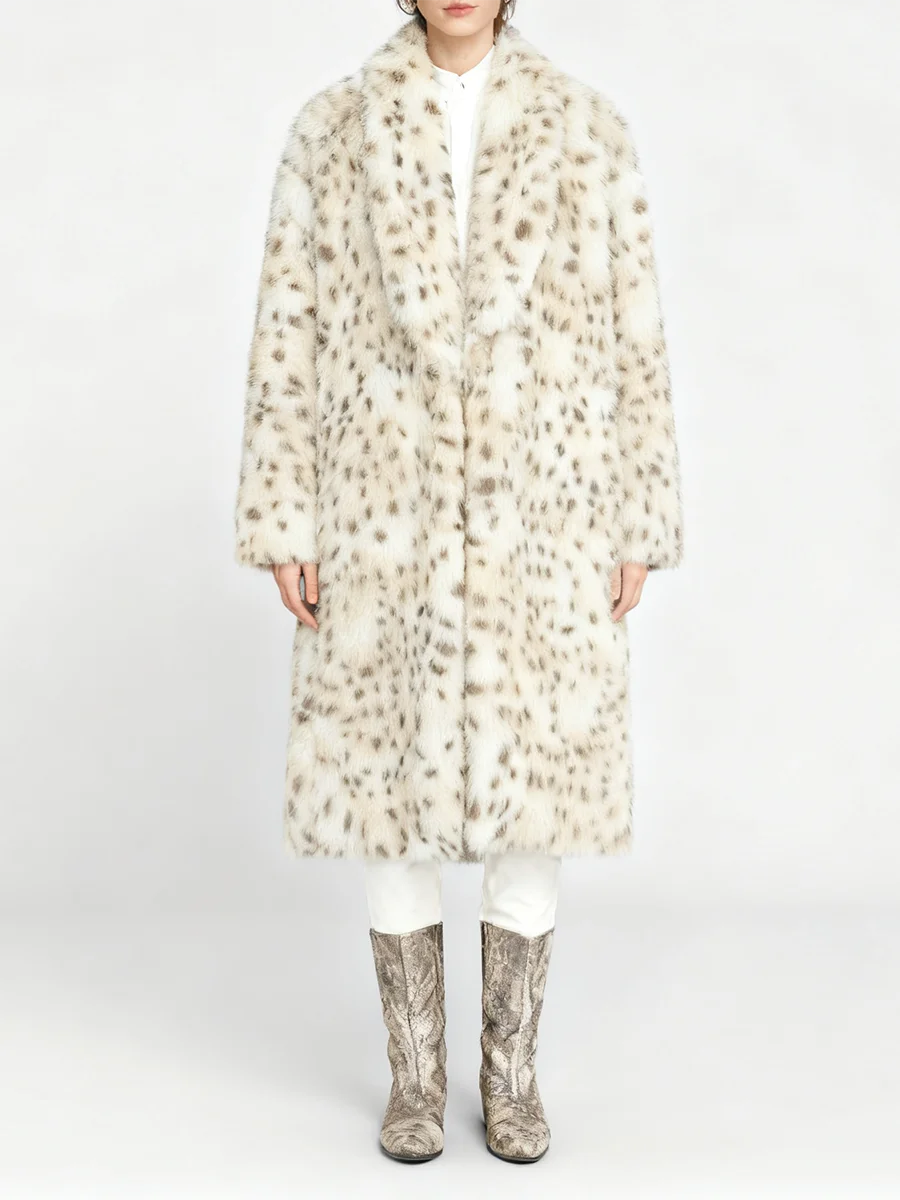 Tina Women's Faux Fur Coat | Colorful Leopard Print, Stylish Winter Layer 1