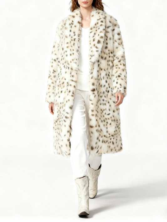 Tina Women's Faux Fur Coat | Colorful Leopard Print, Stylish Winter Layer 2