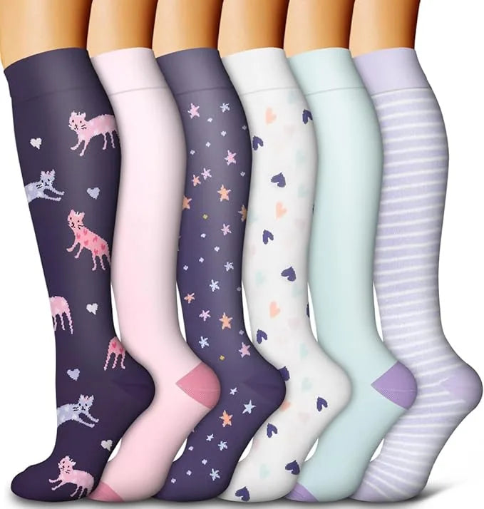 Aero Compression Socks for Men and Women | Enhanced Breathability, 6 Pairs 4