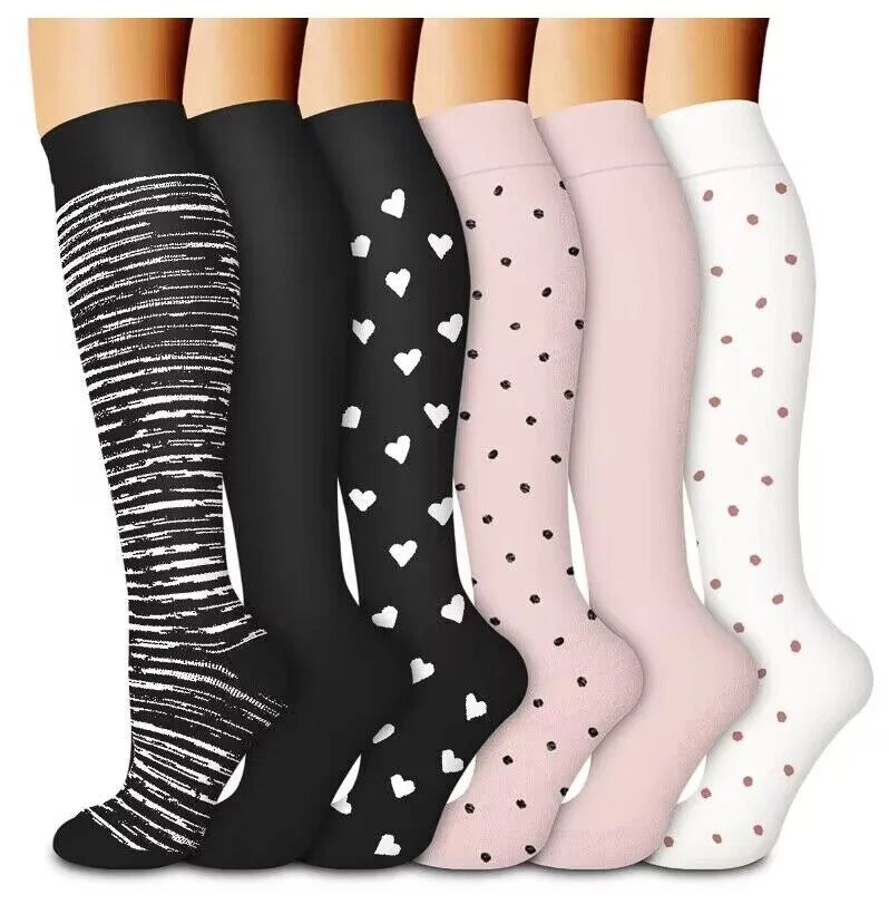 Aero Compression Socks for Men and Women | Enhanced Breathability, 6 Pairs 7