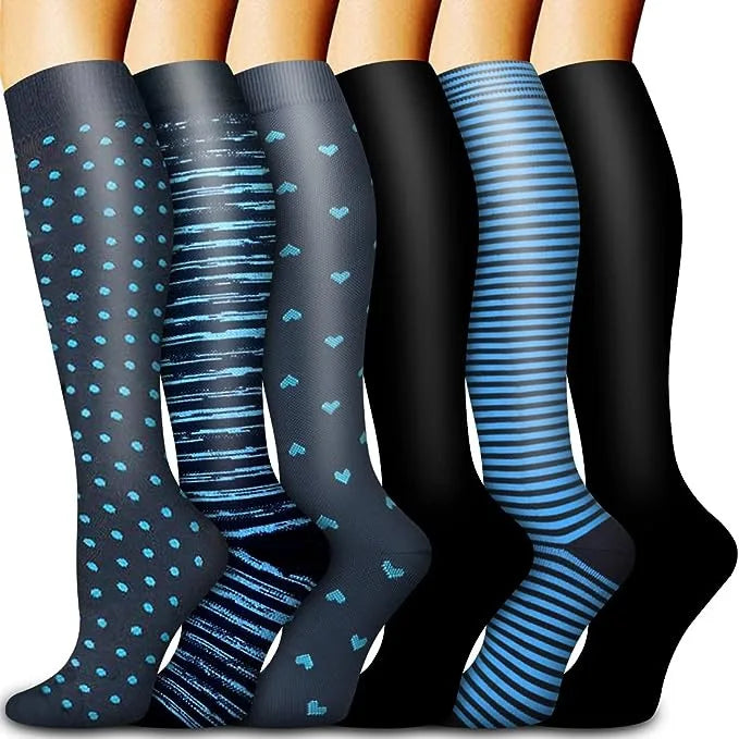 Aero Compression Socks for Men and Women | Enhanced Breathability, 6 Pairs 9
