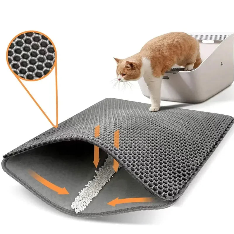 Cleo Cat Litter Mat | Non-Slip Waterproof Design, Large Size 6