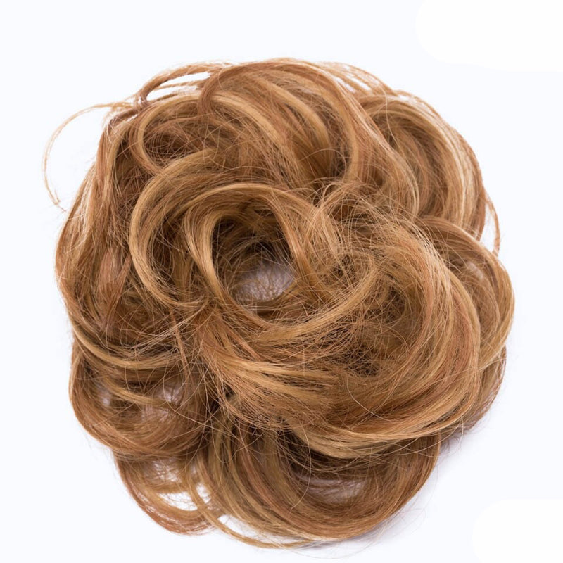 Cleo Women's Ponytail Extensions | Curly Messy Bun Style 15