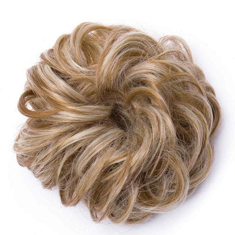 Cleo Women's Ponytail Extensions | Curly Messy Bun Style 20