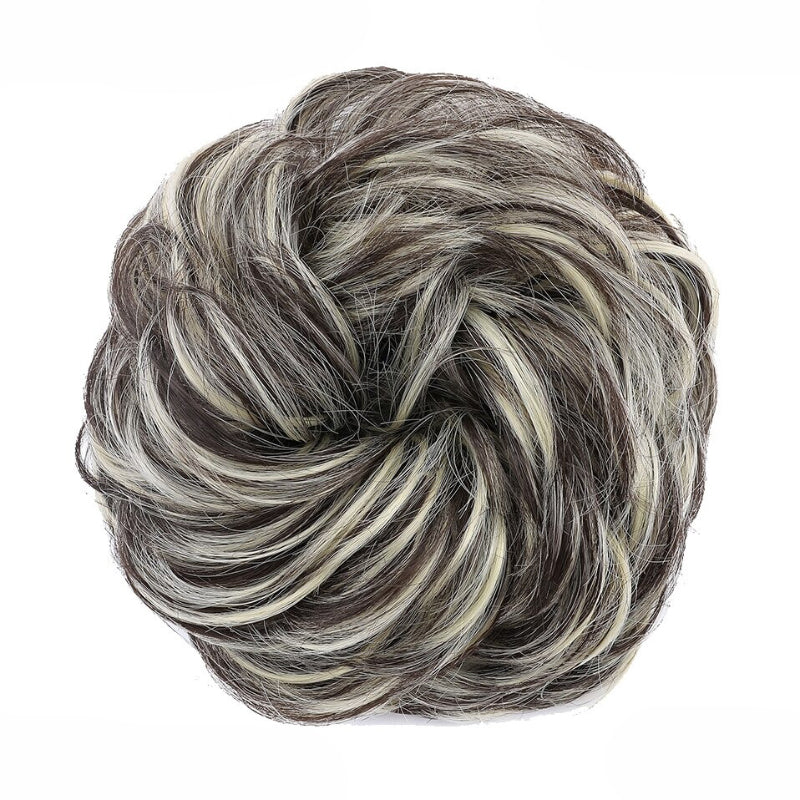 Cleo Women's Ponytail Extensions | Curly Messy Bun Style 23