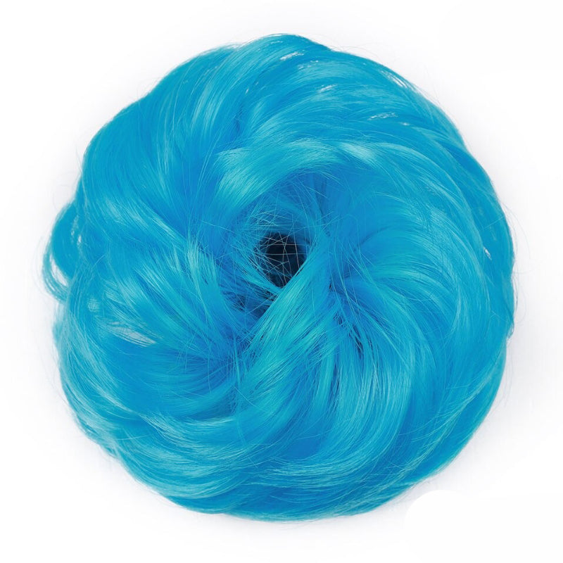 Cleo Women's Ponytail Extensions | Curly Messy Bun Style 27