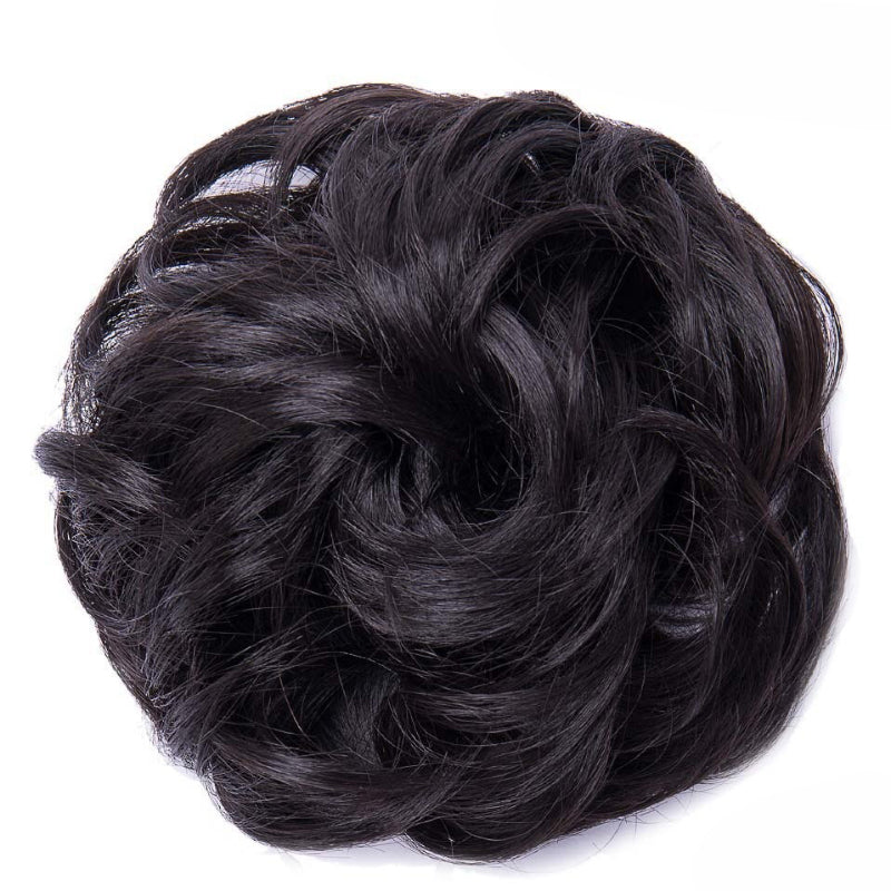 Cleo Women's Ponytail Extensions | Curly Messy Bun Style 28