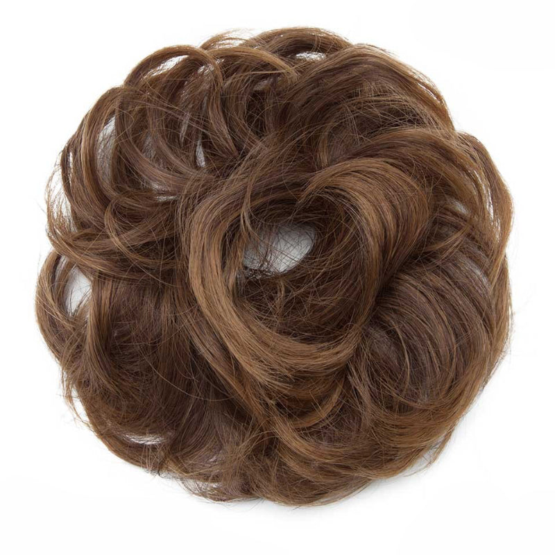 Cleo Women's Ponytail Extensions | Curly Messy Bun Style 44