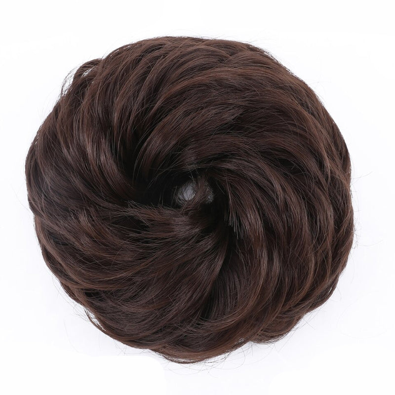 Cleo Women's Ponytail Extensions | Curly Messy Bun Style 48