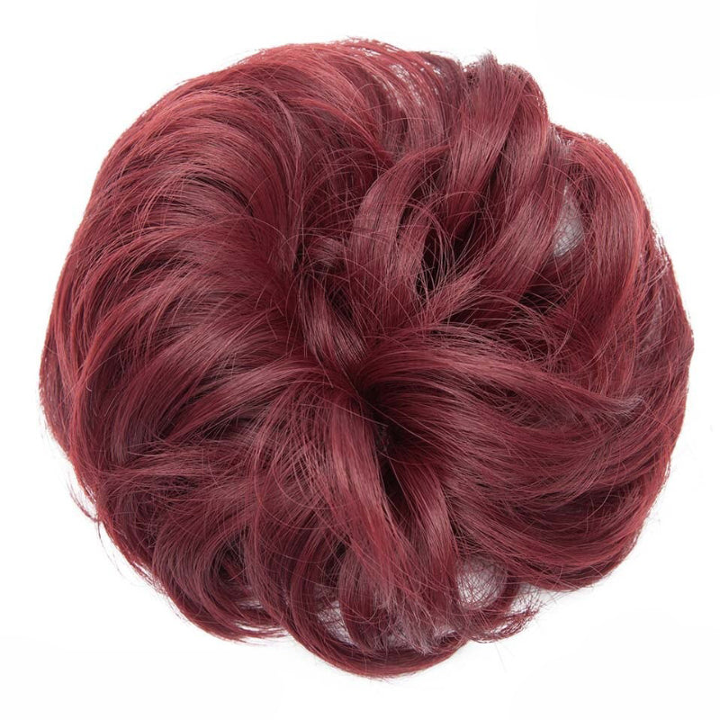 Cleo Women's Ponytail Extensions | Curly Messy Bun Style 56