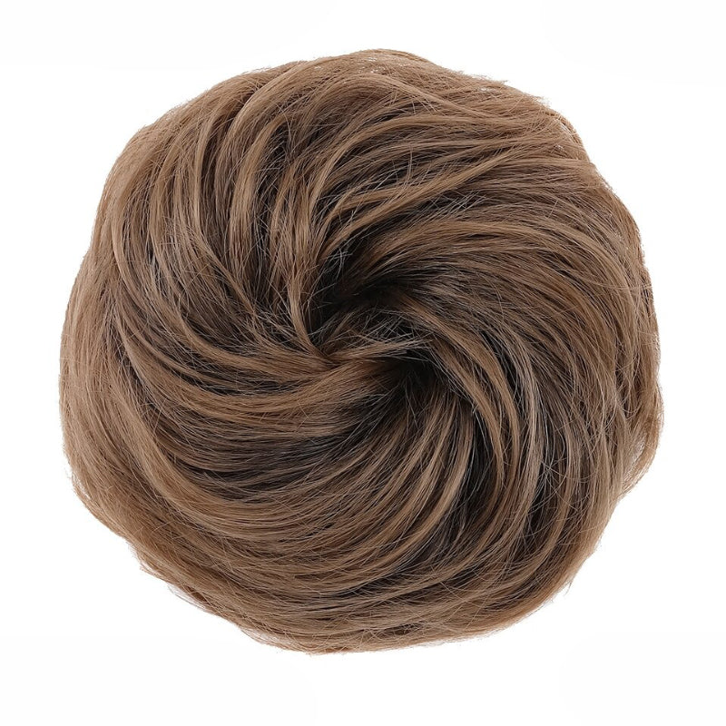 Cleo Women's Ponytail Extensions | Curly Messy Bun Style 57