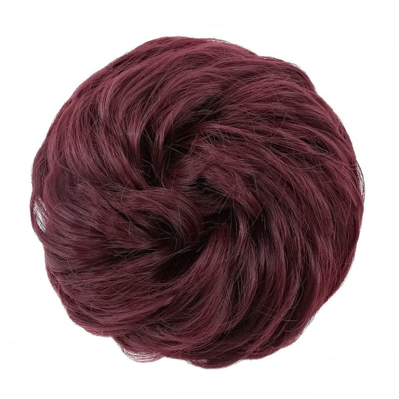 Cleo Women's Ponytail Extensions | Curly Messy Bun Style 63