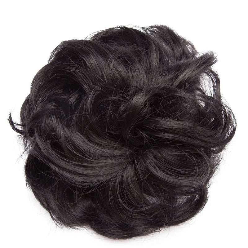 Cleo Women's Ponytail Extensions | Curly Messy Bun Style 65