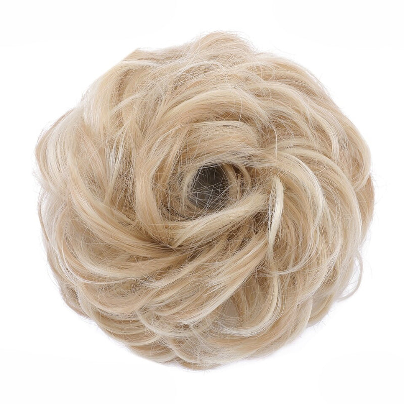 Cleo Women's Ponytail Extensions | Curly Messy Bun Style 67