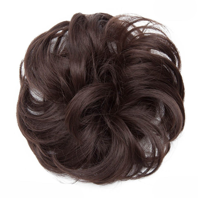 Cleo Women's Ponytail Extensions | Curly Messy Bun Style 68
