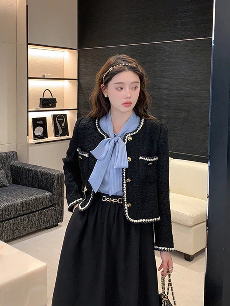 Elara Women's Blazer | Structured Tweed, Vintage Elegance 5