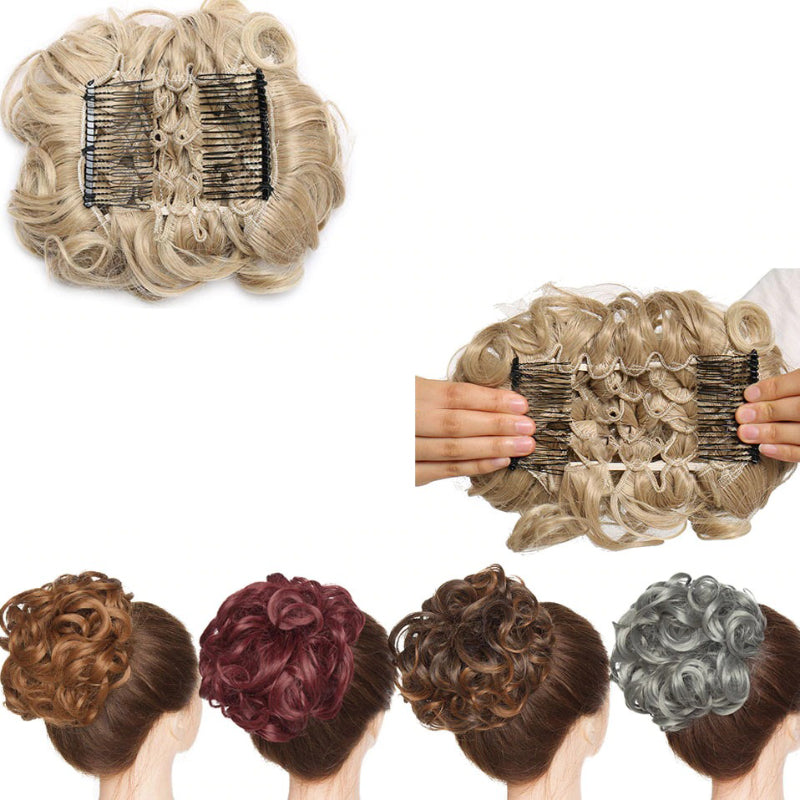 Evelyn Women's Hair Bun Extension | High-Temperature Fiber 4