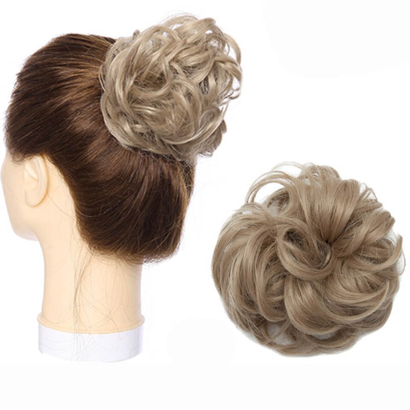 Fuzzy Women's Hair Scrunchy | High-Temperature Fiber, Effortless Bun Accessory 11
