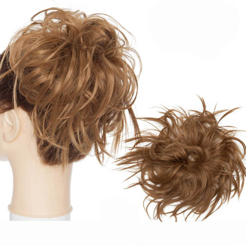 Fuzzy Women's Hair Scrunchy | High-Temperature Fiber, Effortless Bun Accessory 13