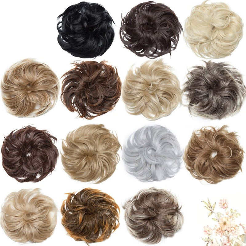 Fuzzy Women's Hair Scrunchy | High-Temperature Fiber, Effortless Bun Accessory 6