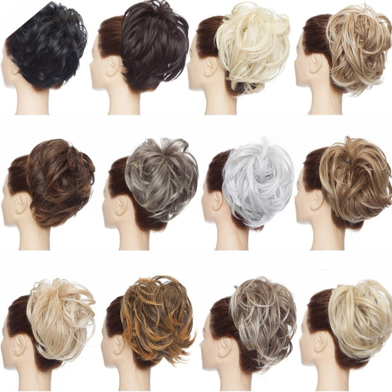 Fuzzy Women's Hair Scrunchy | High-Temperature Fiber, Effortless Bun Accessory 7
