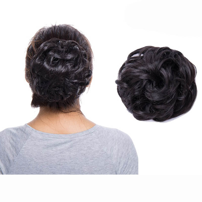 Fuzzy Women's Hair Scrunchy | High-Temperature Fiber, Effortless Bun Accessory 8