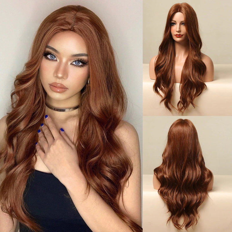 Gina Women's Wavy Ombre Wig | Purple Gray Blend 24