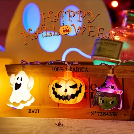 Glimmer Halloween Party Lights | Battery Powered LED, Spooky Shapes 1