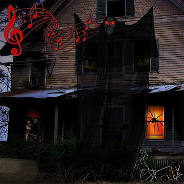 Gory Ghost Halloween Decorations | Sound & Light Effects, Indoor & Outdoor Use 0