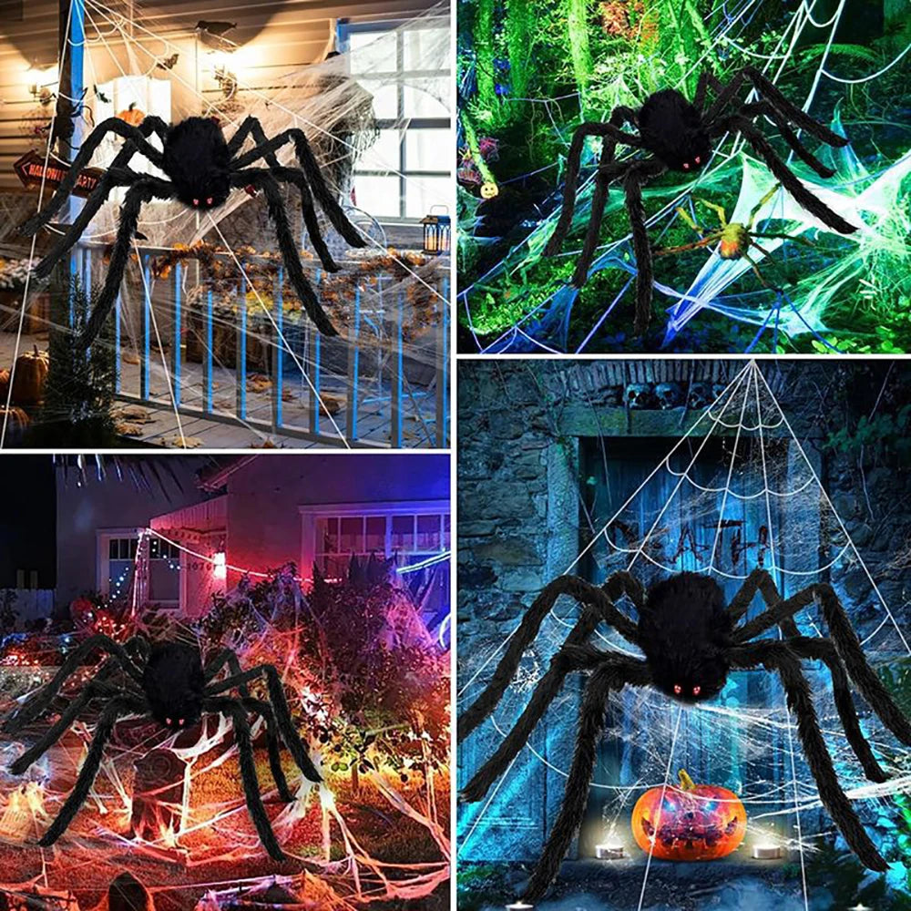Halloweena Large Spider Web Decoration | Plush 5m Outdoor and Indoor Halloween Decoration 3
