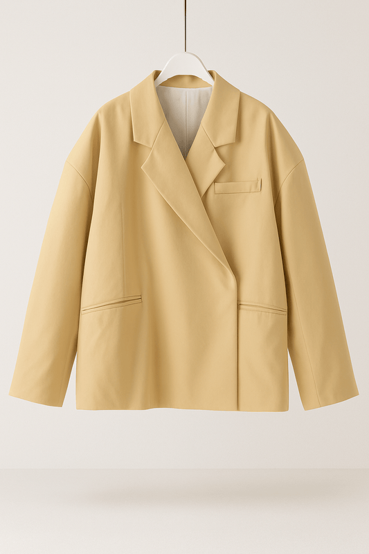 Ivy Women's Oversized Blazer | Structured Fabric, Minimalist Design 1