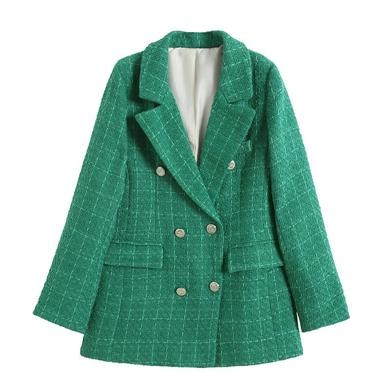Kira Women's Tweed Blazer | Structured Fit, Classic Elegance 7
