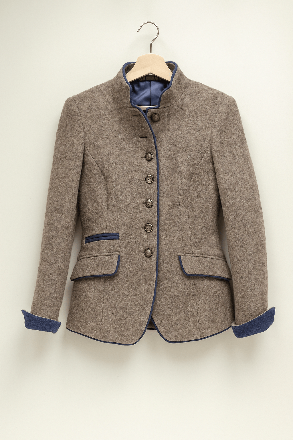 Mara Women's Blazer | Stand-Up Collar, Tailored Fit 1