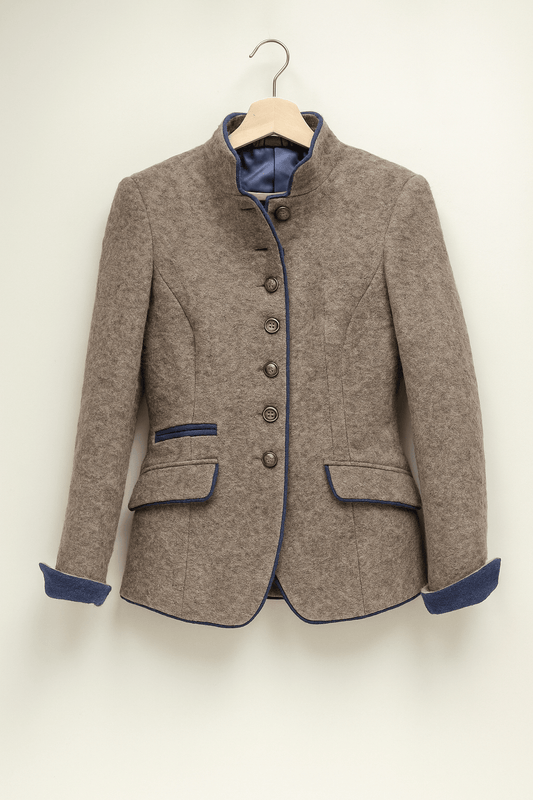 Mara Women's Blazer | Stand-Up Collar, Tailored Fit 1