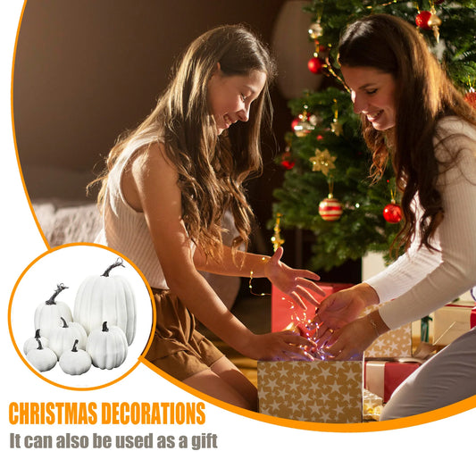 Misty Mini Faux Pumpkin Set | Realistic Foam Decor for Halloween and Autumn 4