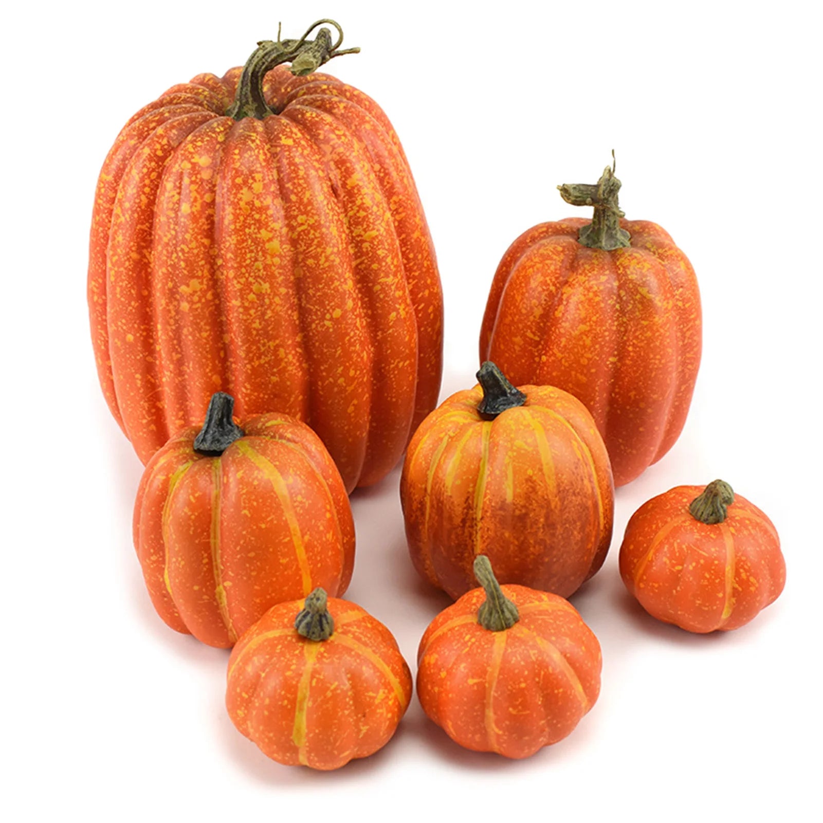 Misty Mini Faux Pumpkin Set | Realistic Foam Decor for Halloween and Autumn 5