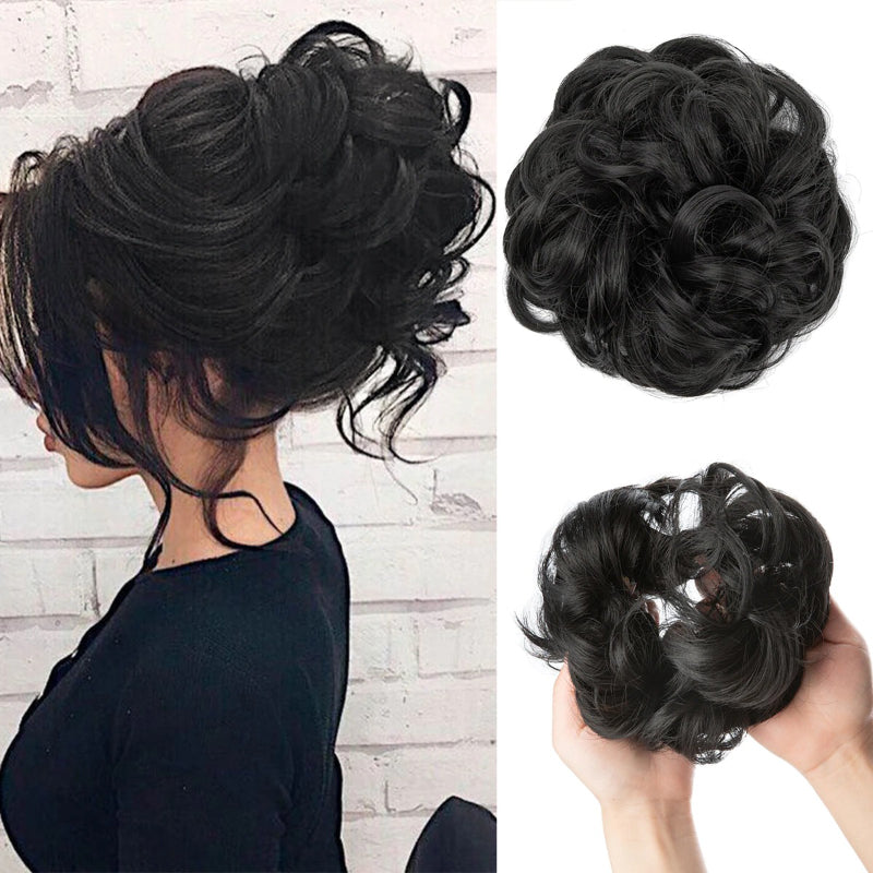 Misty Women's Hair Bun Extensions | High-Temperature Fiber, Effortless Volume 12
