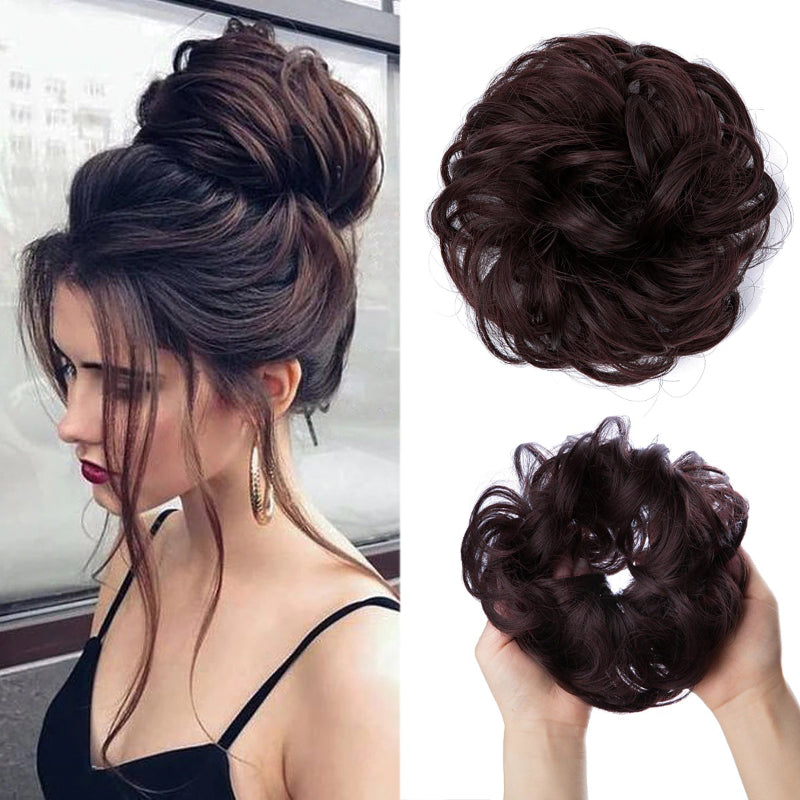 Misty Women's Hair Bun Extensions | High-Temperature Fiber, Effortless Volume 30