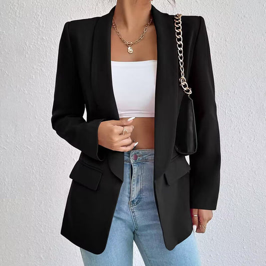 Rina Women's Black Blazer | Tailored Fit, Elegant for Business and Casual 0