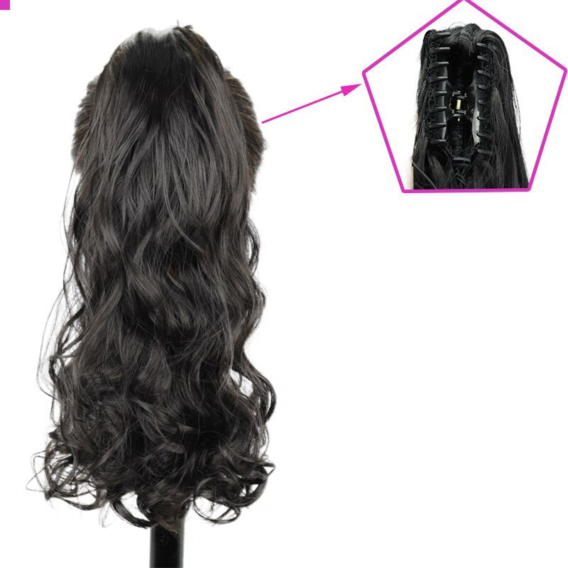 Rita Women's Claw Clip-in Ponytail Extension | High-Temperature Fiber, Versatile Style 16