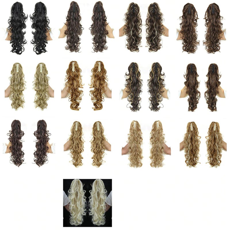 Rita Women's Claw Clip-in Ponytail Extension | High-Temperature Fiber, Versatile Style 4