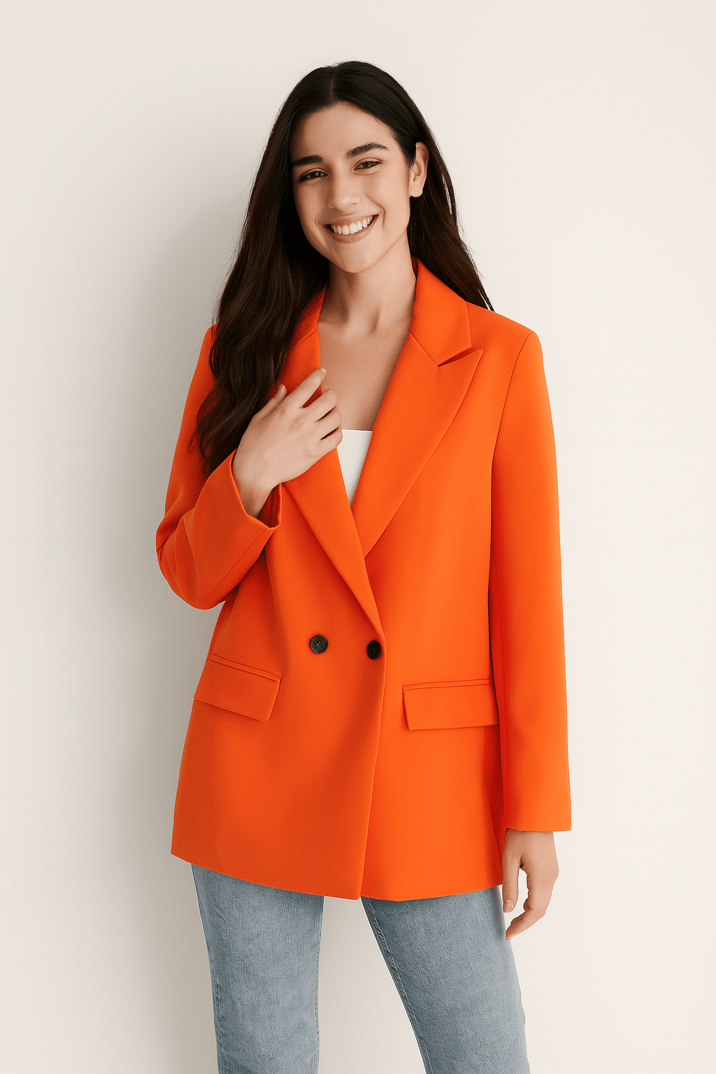 Sari Women's Blazer | Smooth Fabric, Bright Color 8