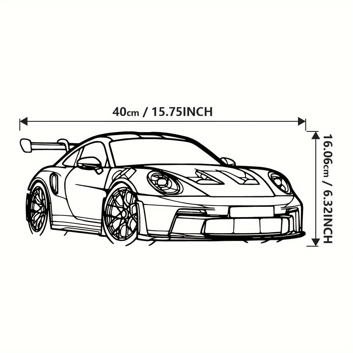 Sleek Iron Supercar Wall Art | Modern Decor for Car Enthusiasts 1