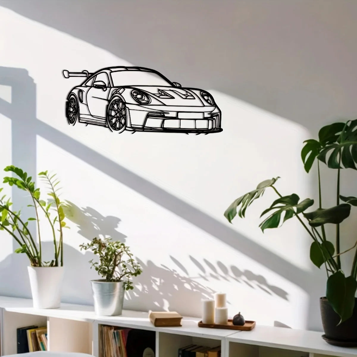 Sleek Iron Supercar Wall Art | Modern Decor for Car Enthusiasts 2