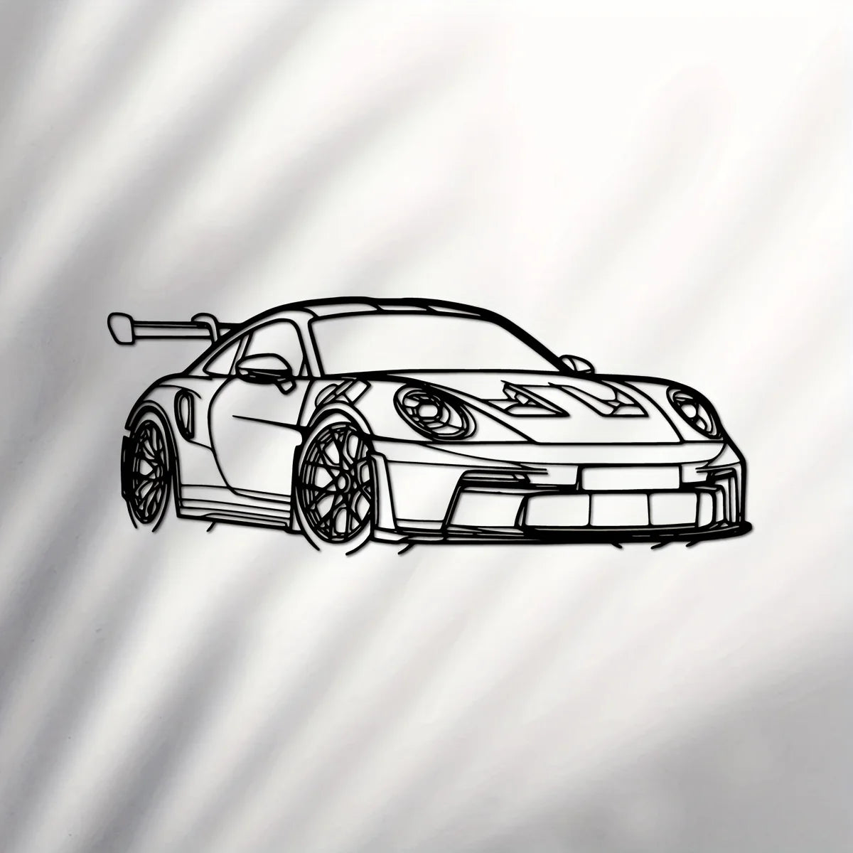 Sleek Iron Supercar Wall Art | Modern Decor for Car Enthusiasts 3