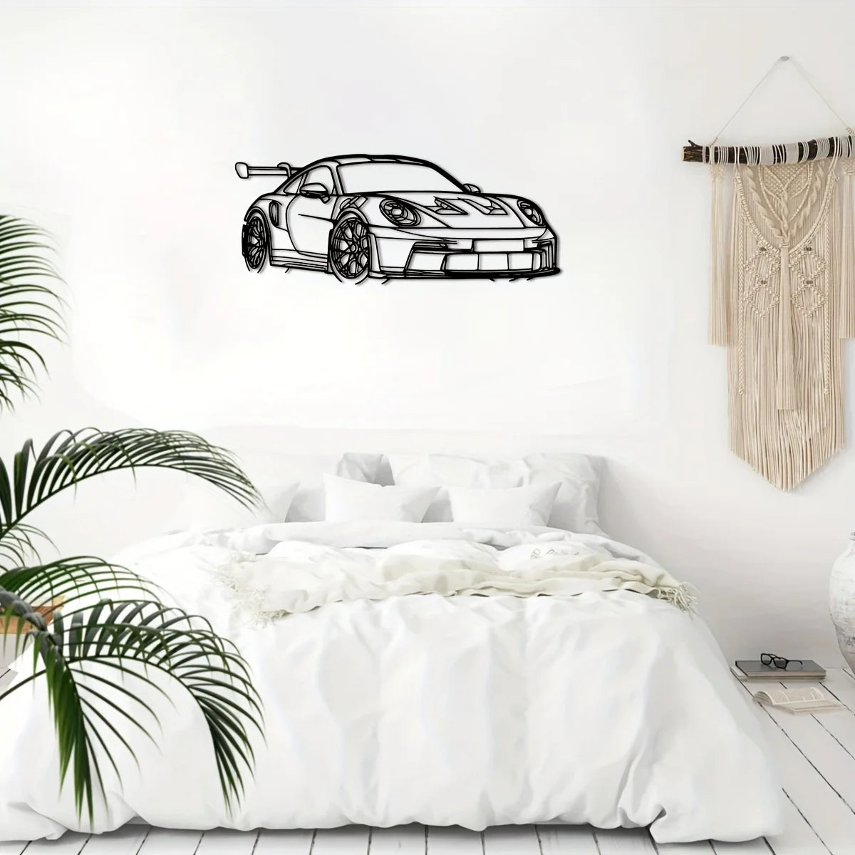 Sleek Iron Supercar Wall Art | Modern Decor for Car Enthusiasts 4